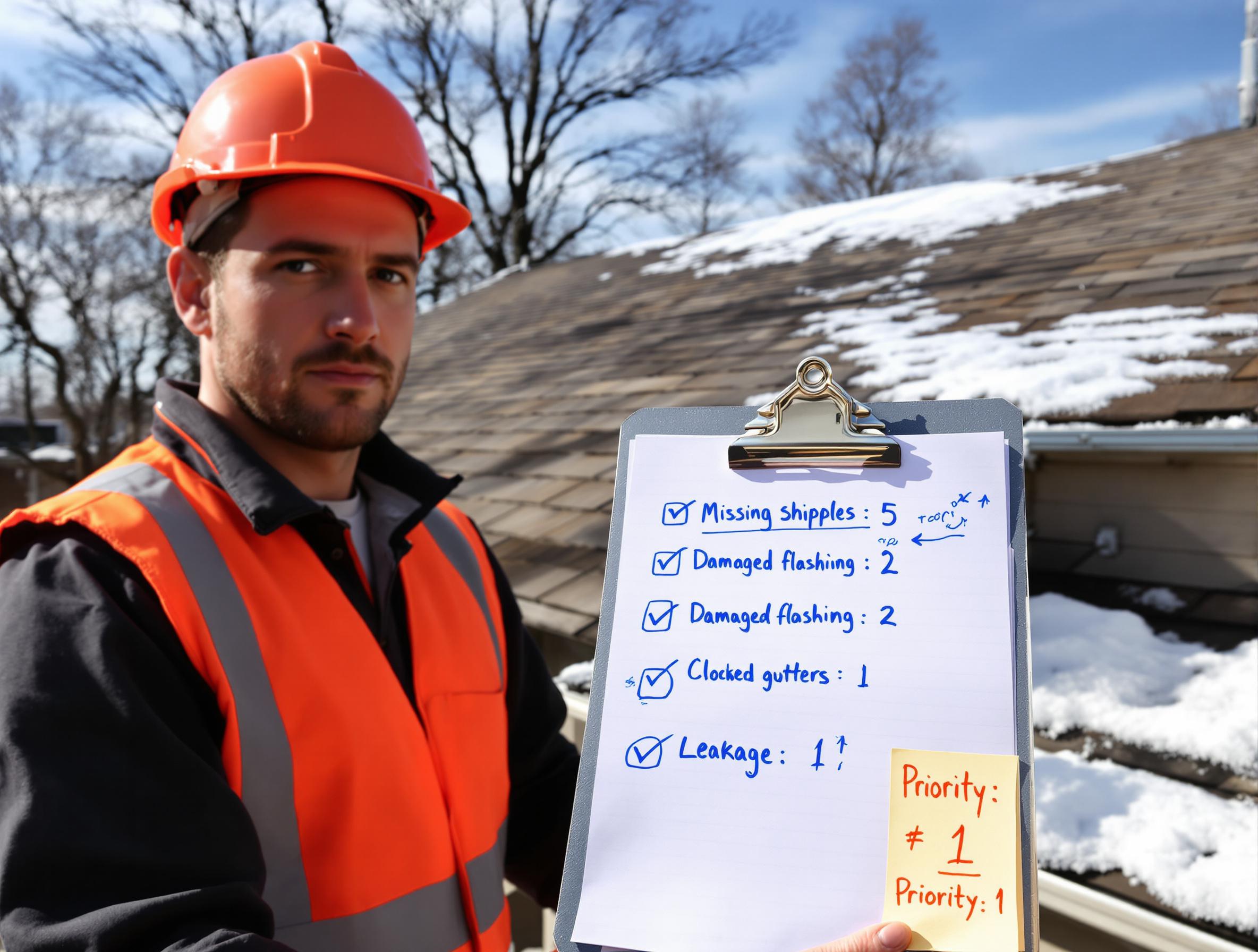Rapport d'inspection de toiture avec images annotées